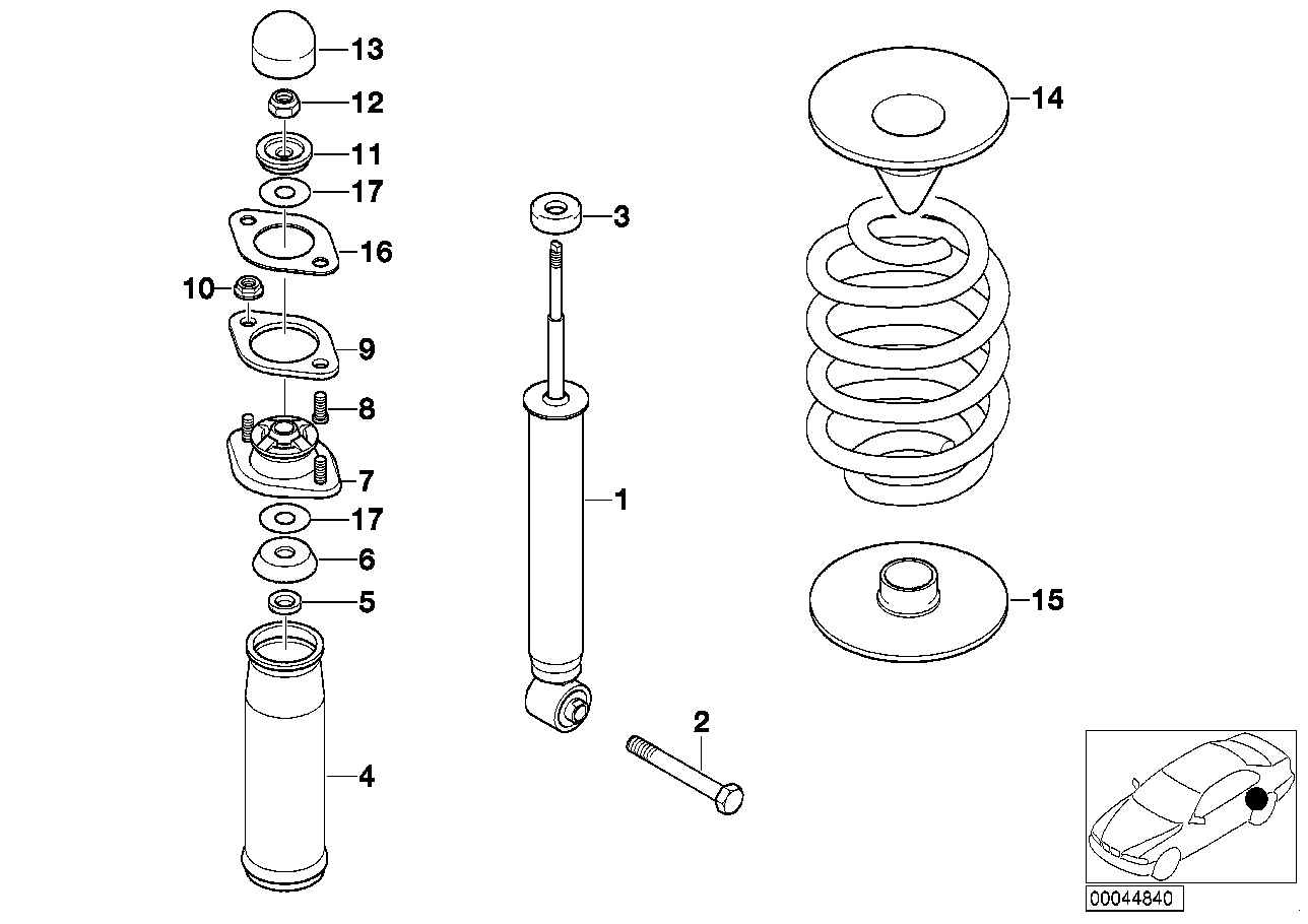 Genuine BMW 07119900402 E36 E85 Hex Bolt M12X1,5X60 (Inc. 318i, M3 & 320td) | ML Performance UK Car Parts