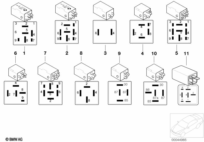 Various relays