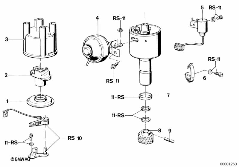Distributor-single parts