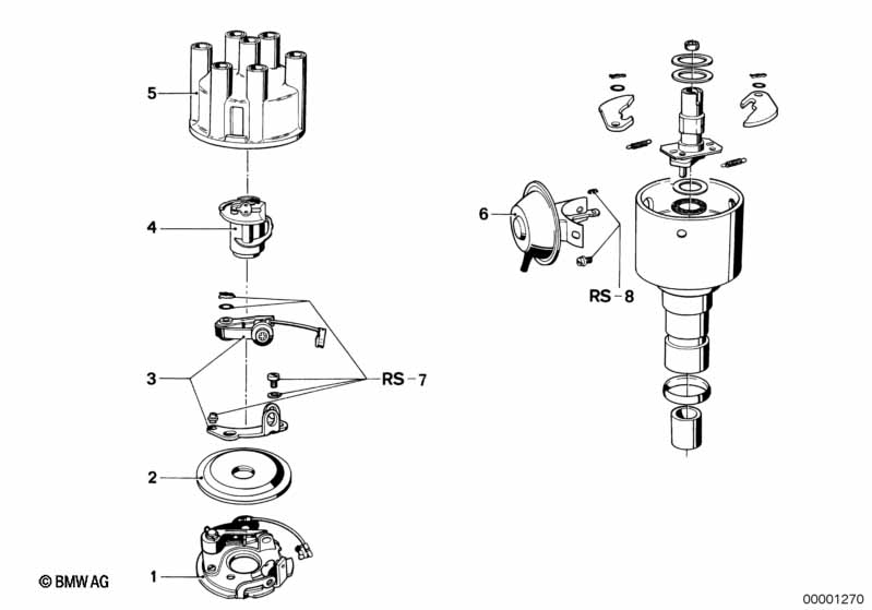 Genuine BMW 12111351446 E12 Distributor Cap (Inc. 3.0CSL, 528 & 2.5CS) | ML Performance UK Car Parts