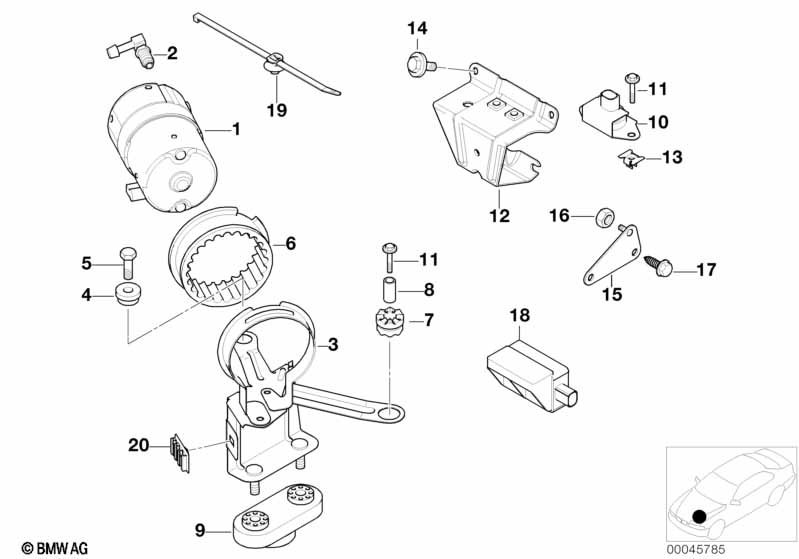 DSC compressor/senors/mounting parts