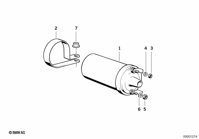 Genuine BMW 12131286080 E24 E32 E36 Clamp (Inc. 735iL) | ML Performance UK Car Parts