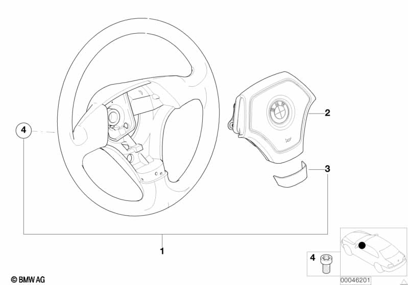 Airbag sports steering wheel