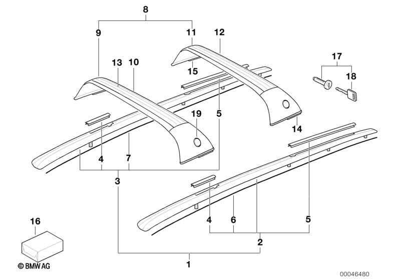 Genuine BMW 51138149393 E34 Cover Strip, Rear L=801mm (Inc. 518i) | ML Performance UK Car Parts