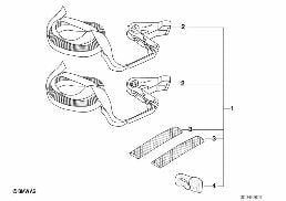Remorque système d'arrimage diagram for BMW 5 Series E39 525td