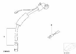 Câble de batterie diagram for BMW 5 Series E39 525td