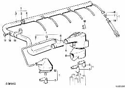 IGNITION WIRING diagram for BMW 3 Series E30 320i
