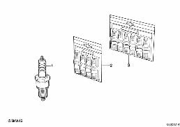 Zündkerze diagram for BMW 7 Series E32 750iL