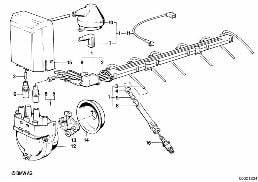 IGNITION WIRING diagram for BMW 3 Series E30 325e