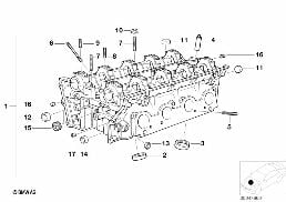 Culasse diagram for BMW 7 Series E38 735iL