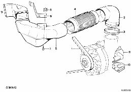 ALTERNATOR COOLING diagram for BMW 7 Series E32 735i