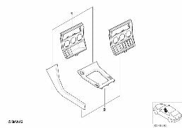 ชุดติดตั้งเพิ่ม, คิ้วตกแต่งลายไม้ Ahorn diagram for BMW Z3 E36 2.8
