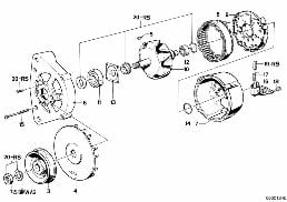 ALTERNATOR, INDIVIDUAL PARTS