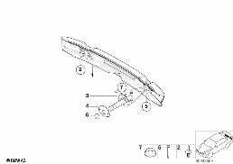 Träger hinten diagram for BMW 3 Series E46 316i