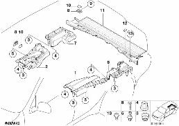 PAD, TRUNK FLOOR diagram for BMW X5 E53 4.4i