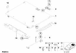 PULL-OUT LOADING FLOOR diagram for BMW X5 E53 4.4i