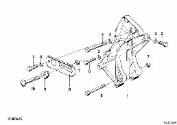 Dynamoaanbouwdelen diagram for BMW 3 Series E30 318i