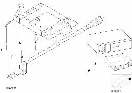 ชุดติดตั้งเพิ่ม เครื่องเล่นซีดี diagram for BMW Z3 E36 2.8