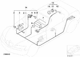 RETROFIT KIT, STEREO SYSTEM diagram for BMW Z3 E36 M