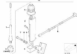 ชุดติดตั้งเพิ่ม, เสาอากาศก้านสั้น diagram for BMW Z3 E36 2.8