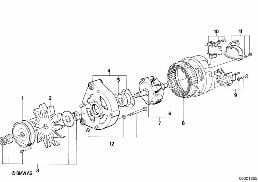 ALTERNATOR, INDIVIDUAL PARTS