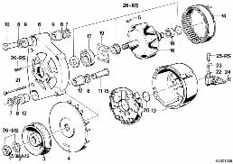 ALTERNATOR, INDIVIDUAL PARTS diagram for BMW 3 Series E30 325e