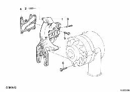 Generator Befestigungsteile diagram for BMW 7 Series E32 750iL