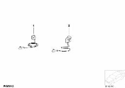 Câble de rép. rétracteur ceinture diagram for BMW 5 Series E39 525td