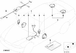SOUND MODUL SYSTEM diagram for BMW 3 Series E46 318i