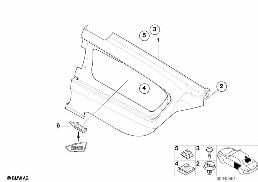LATERAL TRIM PANEL REAR, SIDE AIRBAG diagram for BMW 3 Series E46 M3
