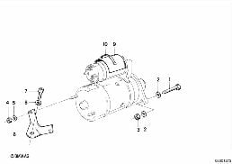 FASTENING PARTS, STARTER MOTOR