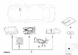 NAVIGATION ARROW DISPL./INDIV.PARTS diagram for BMW 3 Series E36 M3