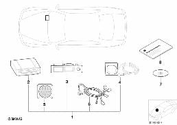 NAVIGATION ARROW DISPL./INDIV.PARTS diagram for BMW 3 Series E46 318i