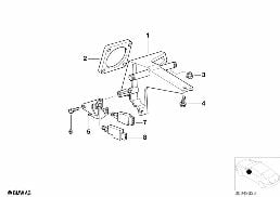 PEDALS-SUPPORTING BRACKET diagram for BMW 3 Series E36 328i