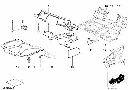Zvuková izolace diagram for BMW 3 Series E36 320i