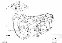 AUTOMATIC TRANSMISSION A5S310Z diagram for BMW 5 Series E34 525tds