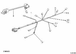 ENGINE WIRING HARNESS diagram for BMW 3 Series E30 325e