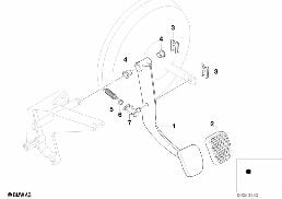 PEDALS SUPPORTING BRACKET/BRAKE PEDAL diagram for BMW 3 Series E36 328i
