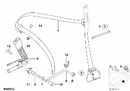 SAFETY BELT FRONT LEFT diagram for BMW 3 Series E46 328Ci