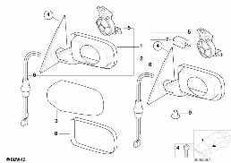 OUTSIDE MIRROR diagram for BMW 3 Series E46 318i