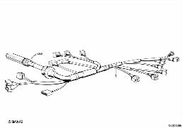 Kabelbaum Motor diagram for BMW 7 Series E32 750iL