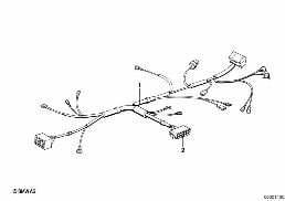 ENGINE WIRING HARNESS diagram for BMW 5 Series E12 528