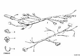 ENGINE WIRING HARNESS diagram for BMW 7 Series E23 735i