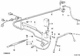 BATTERY CABLE diagram for BMW 7 Series E32 735i