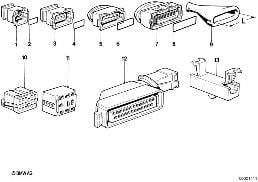 WIRING CONNECTIONS diagram for BMW 3 Series E30 325e