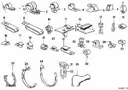 CABLE HOLDER diagram for BMW 3 Series E30 325e