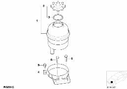 OIL CARRIER / SINGLE PARTS diagram for BMW X5 E53 4.6is