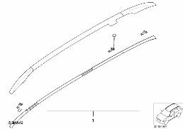 RETROFIT KIT, ROOF RAILING diagram for BMW 3 Series E46 318d