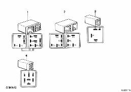PETROL PUMP RELAY diagram for BMW 5 Series E12 528