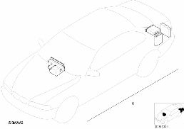 Kit 2ème monte syst. navigation+moniteur diagram for BMW 5 Series E39 525td